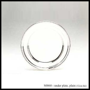 S0060 silver under plate / charger plate