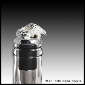 silver bottle stopper pangolin