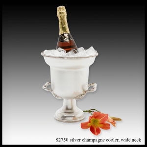 S2750 silver champagne cooler wide neck