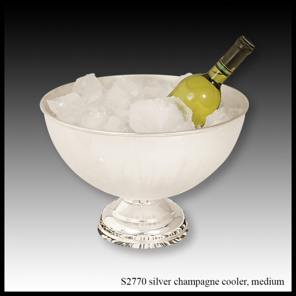 S2770 silver champagne cooler medium