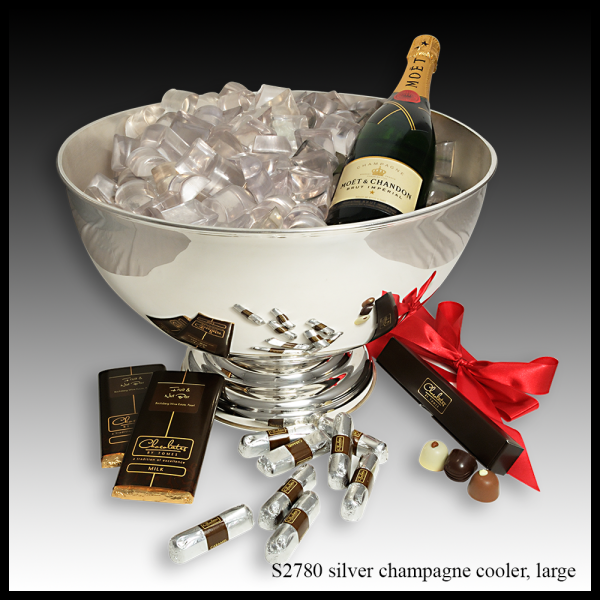 S2780 silver champagne cooler large