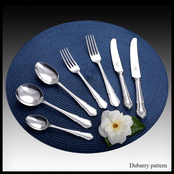 Dubarry pattern – stainless steel & silver plate cutlery