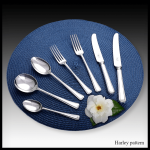 Harley pattern cutlery stainless steel & silver plate