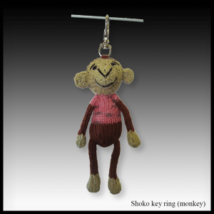 Shoko the monkey key ring