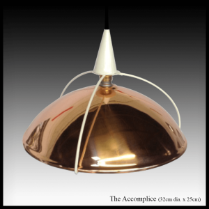 The Accomplice copper pendant light shade
