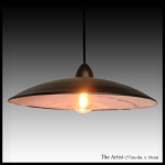 The Artist copper pendant lamp shade