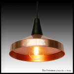 The Foreman copper pendant light shade