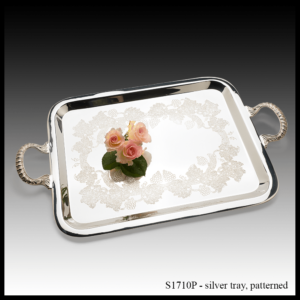 S1710 Silver Tray, patterned